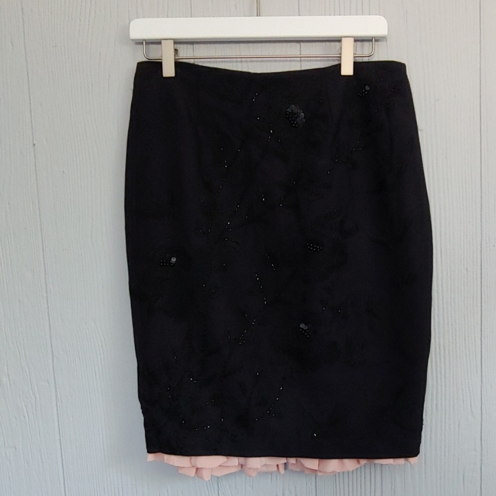 Tracy Reese Silk Embroidered Skirt NWT
